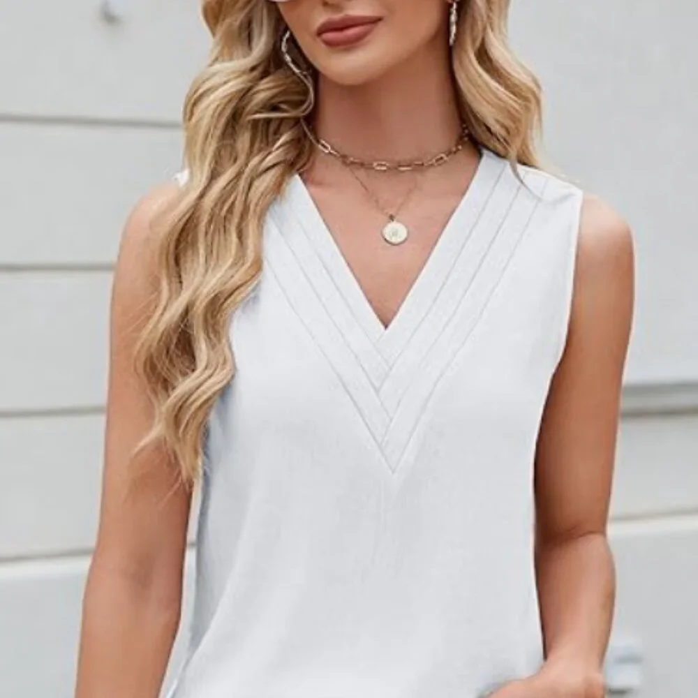 Blooming Jelly Tank Top Dressy Sleeveless Blouses Business Casual Tank XL NWT - Picture 2 of 10